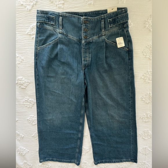 Free People x Care Super Sweeper Wide Leg Jeans - Picture 4 of 9